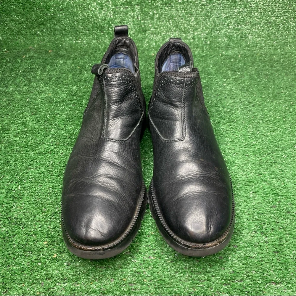 Mark Nason Men's High Top Oxford Sneaker Size 11.5 Black Leather